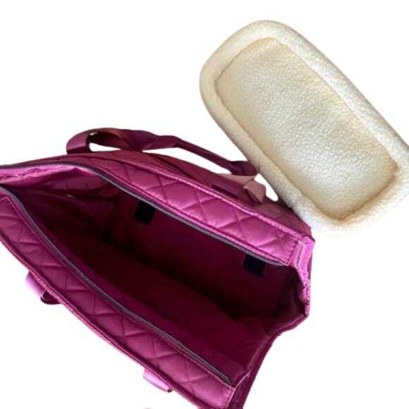 Joan and David Quilted Pet Carrier 20" Purple - Picture 7 of 8